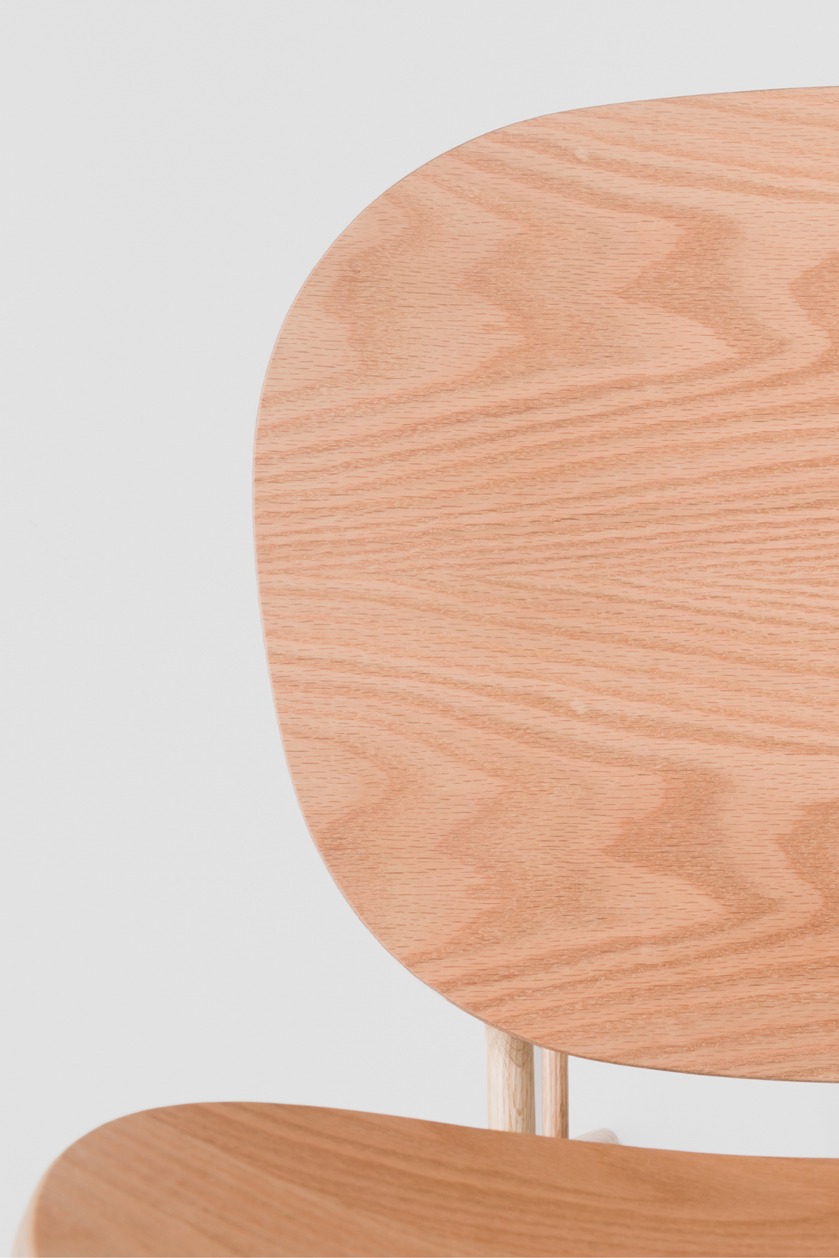 Outline Chair | Upholstered Seat and Wood Back