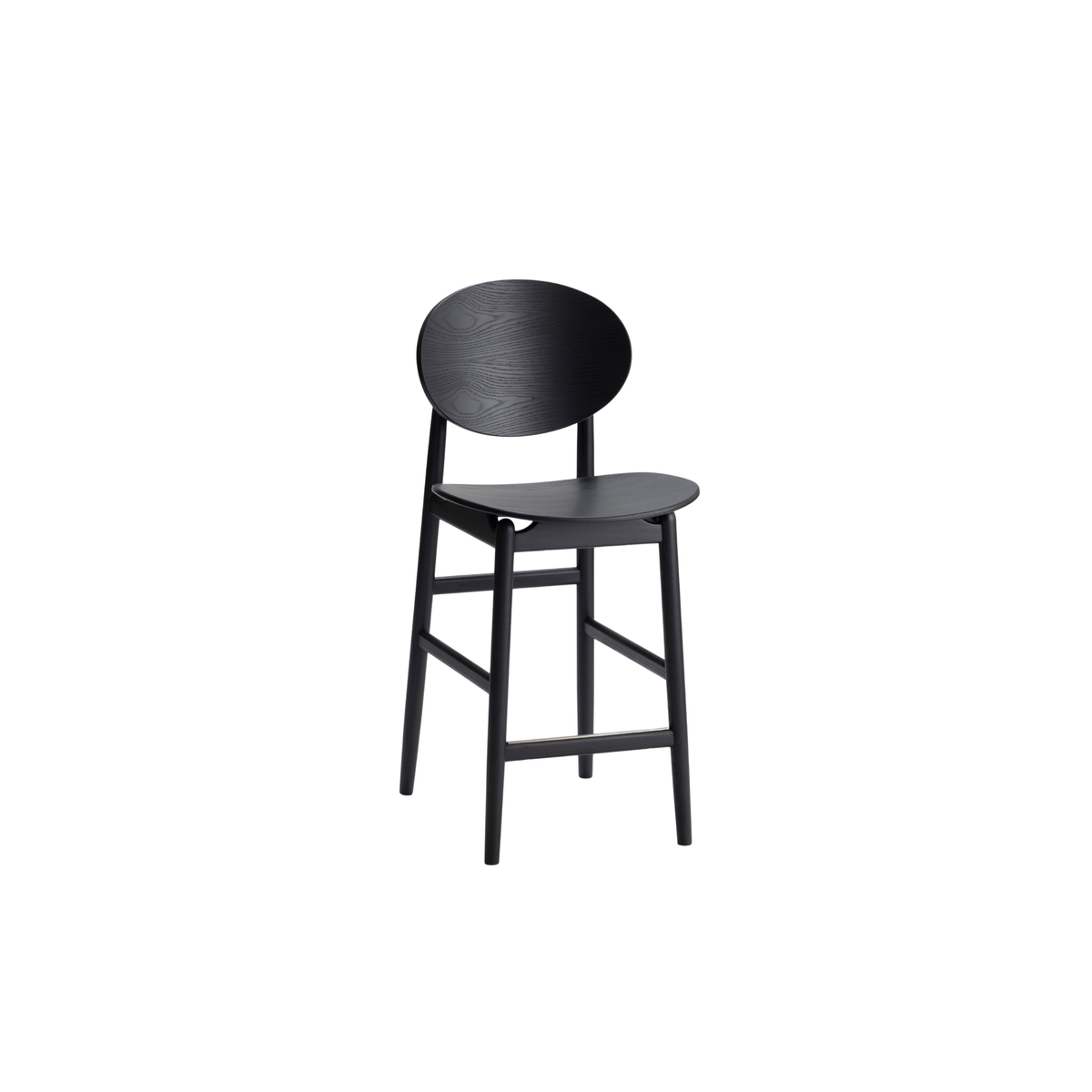 Outline Stool | Wood Seat & Back